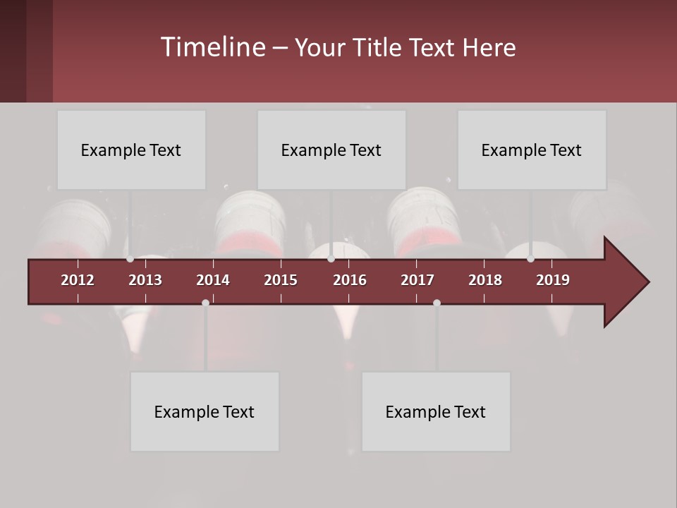 A Bunch Of Wine Bottles Sitting In A Row PowerPoint Template