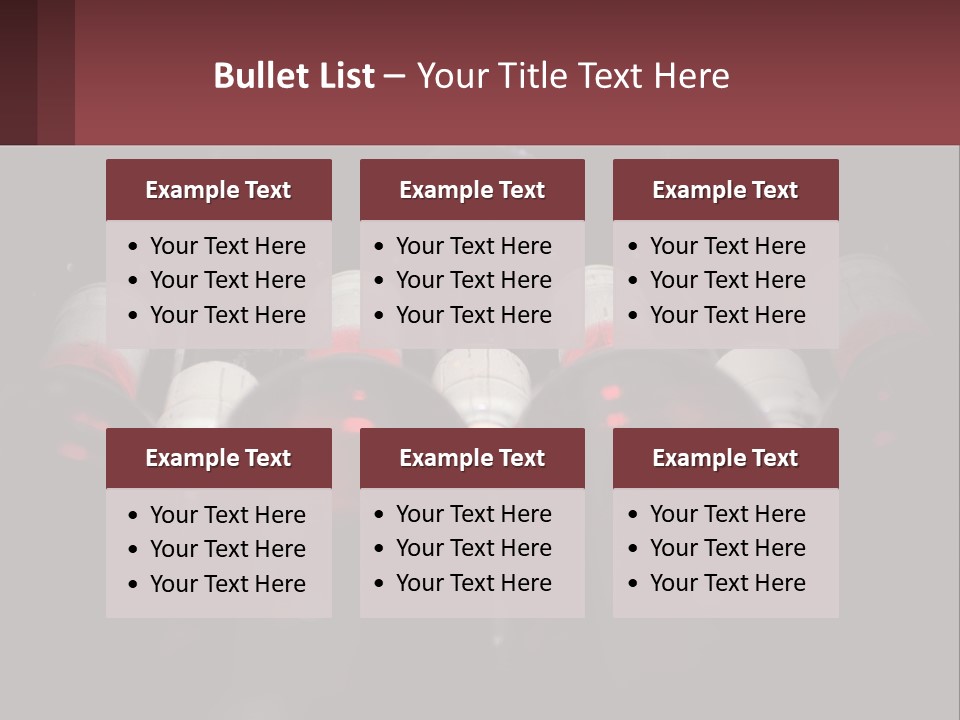 A Bunch Of Wine Bottles Sitting In A Row PowerPoint Template