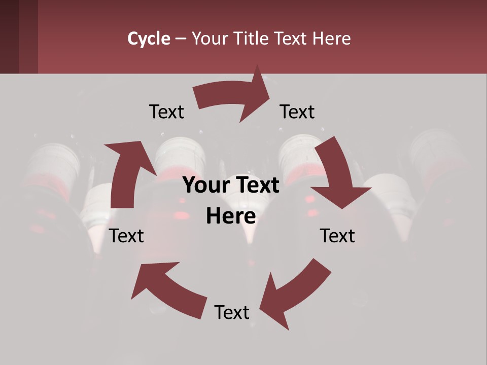 A Bunch Of Wine Bottles Sitting In A Row PowerPoint Template