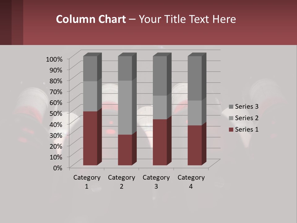 A Bunch Of Wine Bottles Sitting In A Row PowerPoint Template