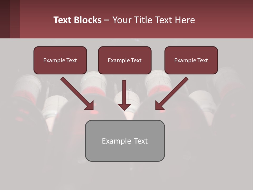A Bunch Of Wine Bottles Sitting In A Row PowerPoint Template