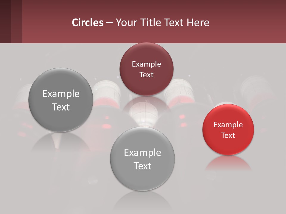 A Bunch Of Wine Bottles Sitting In A Row PowerPoint Template