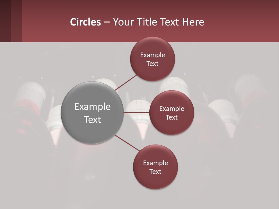 A Bunch Of Wine Bottles Sitting In A Row PowerPoint Template