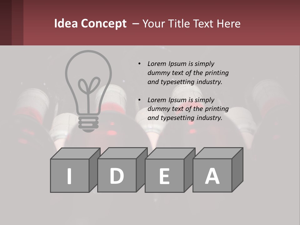 A Bunch Of Wine Bottles Sitting In A Row PowerPoint Template