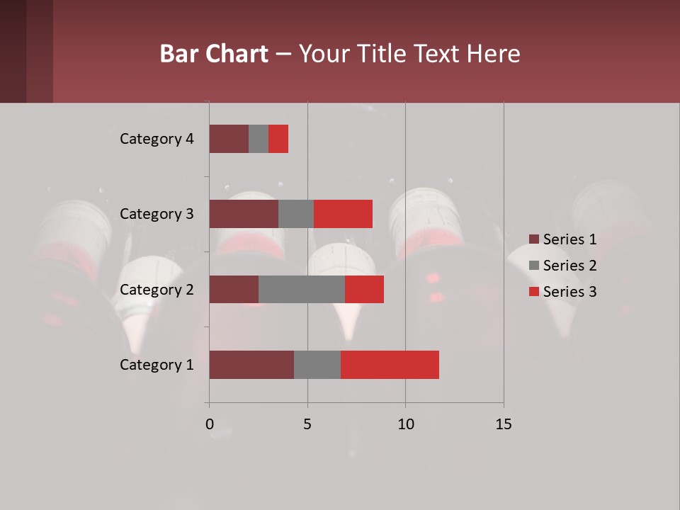 A Bunch Of Wine Bottles Sitting In A Row PowerPoint Template
