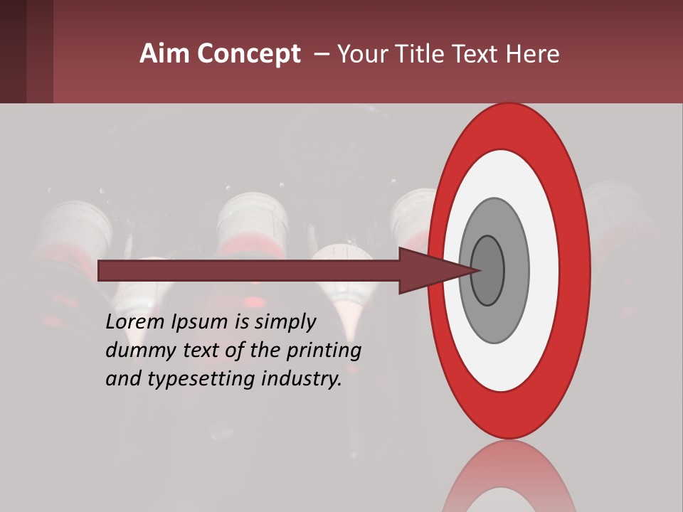 A Bunch Of Wine Bottles Sitting In A Row PowerPoint Template