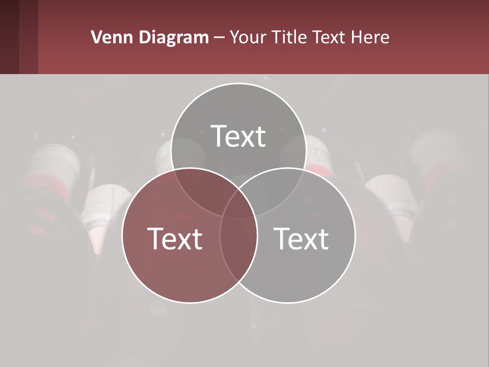 A Bunch Of Wine Bottles Sitting In A Row PowerPoint Template
