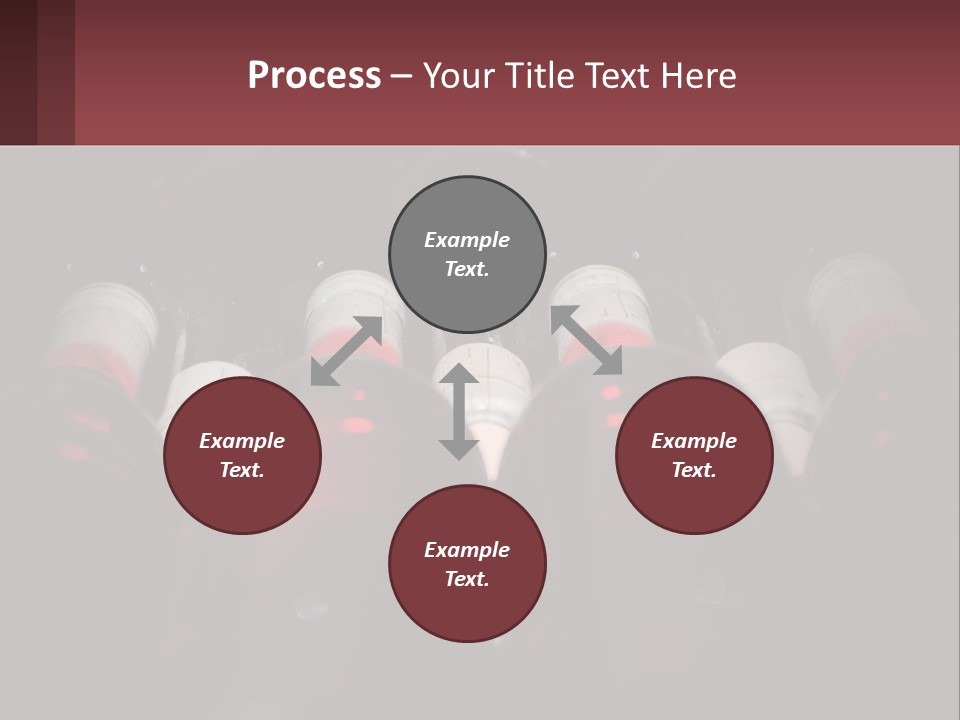 A Bunch Of Wine Bottles Sitting In A Row PowerPoint Template