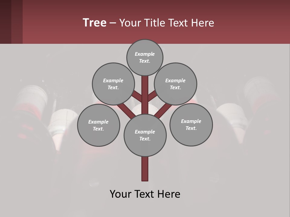 A Bunch Of Wine Bottles Sitting In A Row PowerPoint Template