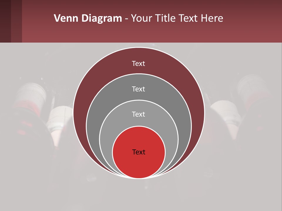 A Bunch Of Wine Bottles Sitting In A Row PowerPoint Template