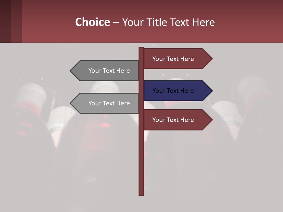A Bunch Of Wine Bottles Sitting In A Row PowerPoint Template