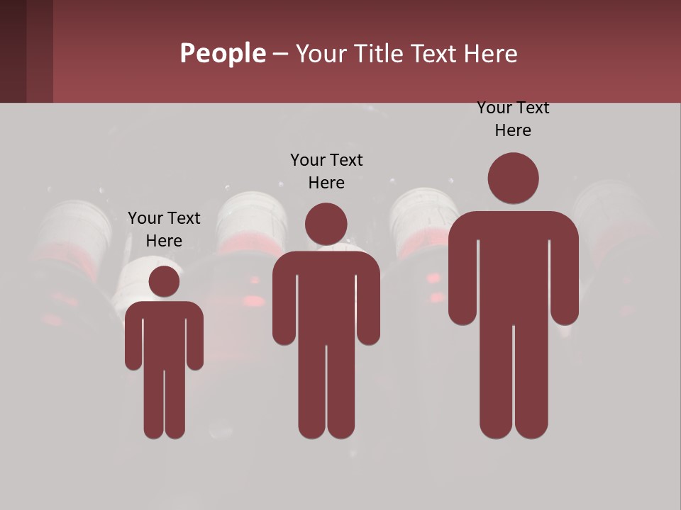 A Bunch Of Wine Bottles Sitting In A Row PowerPoint Template