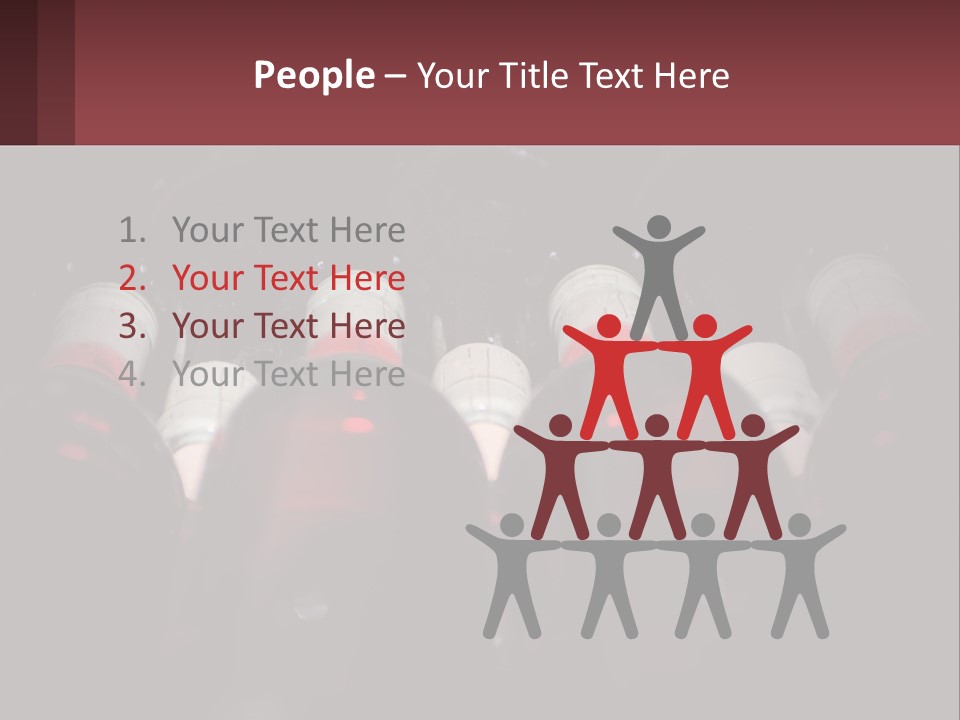 A Bunch Of Wine Bottles Sitting In A Row PowerPoint Template