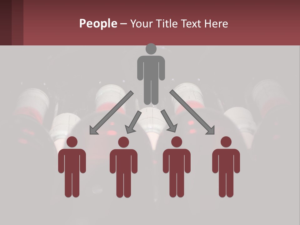 A Bunch Of Wine Bottles Sitting In A Row PowerPoint Template