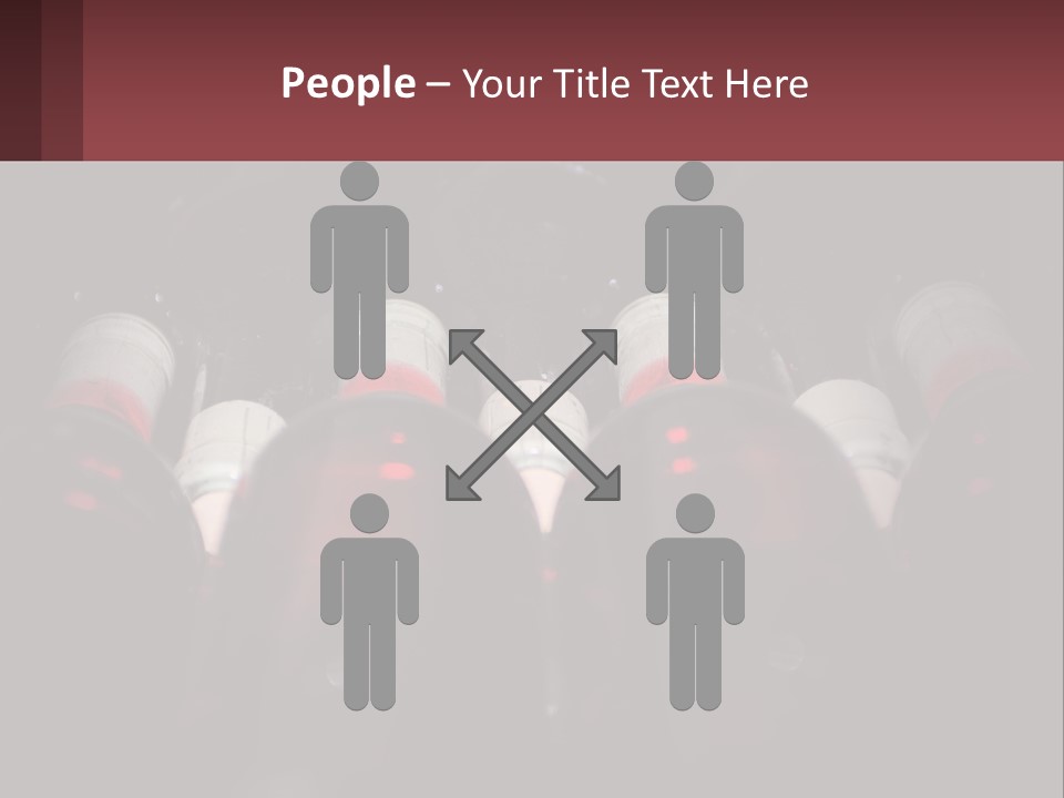 A Bunch Of Wine Bottles Sitting In A Row PowerPoint Template