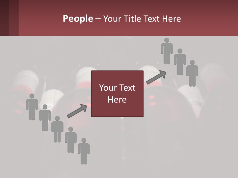 A Bunch Of Wine Bottles Sitting In A Row PowerPoint Template