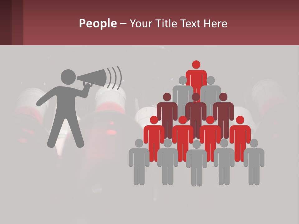 A Bunch Of Wine Bottles Sitting In A Row PowerPoint Template