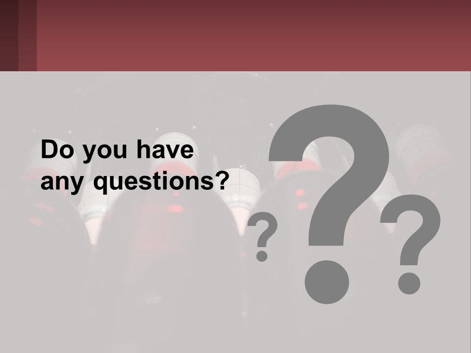 A Bunch Of Wine Bottles Sitting In A Row PowerPoint Template