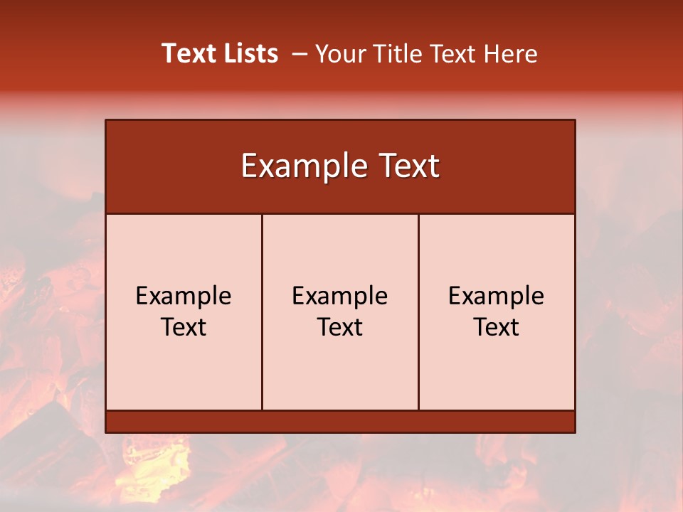 A Close Up Of A Fire With Rocks In It PowerPoint Template