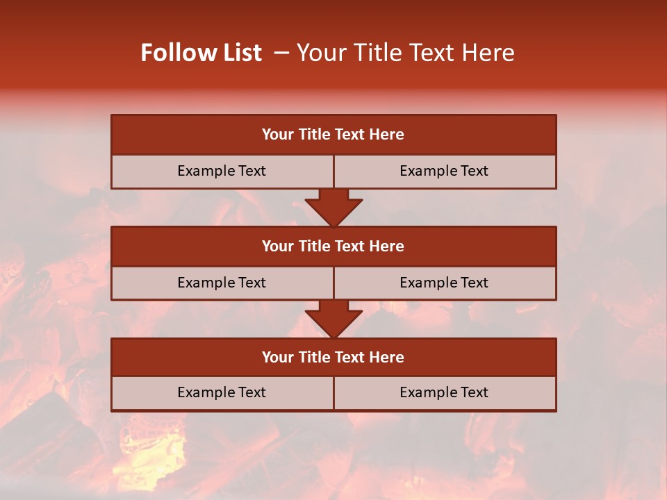 A Close Up Of A Fire With Rocks In It PowerPoint Template