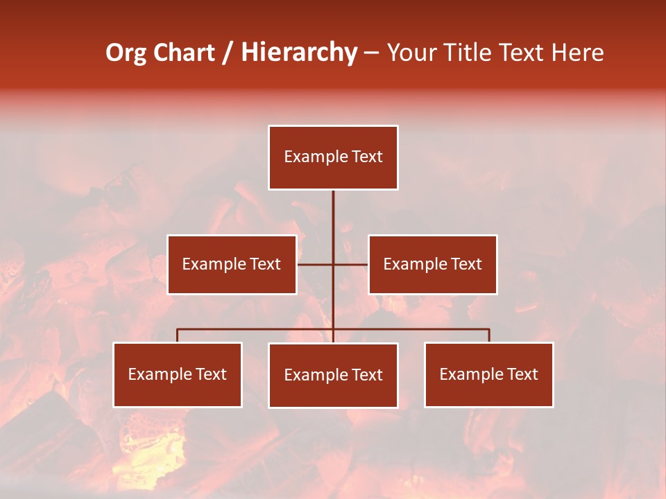 A Close Up Of A Fire With Rocks In It PowerPoint Template