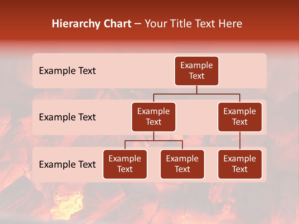 A Close Up Of A Fire With Rocks In It PowerPoint Template