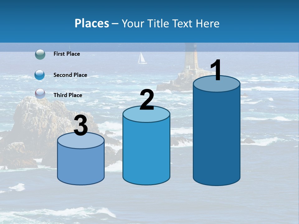A Lighthouse In The Middle Of A Body Of Water PowerPoint Template
