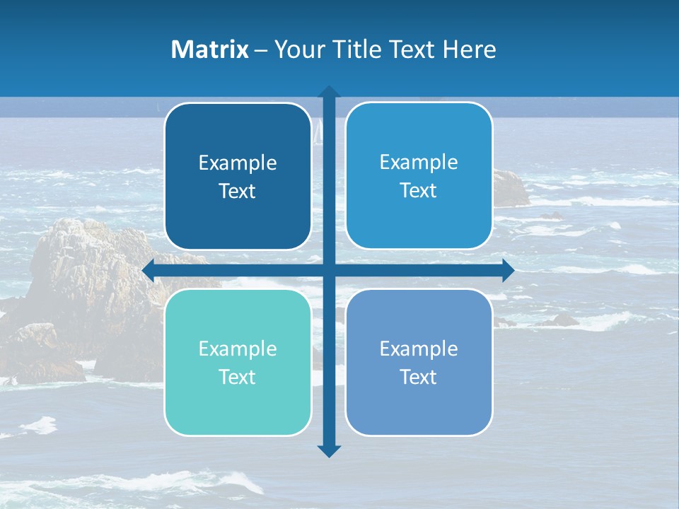 A Lighthouse In The Middle Of A Body Of Water PowerPoint Template
