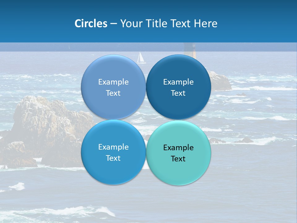 A Lighthouse In The Middle Of A Body Of Water PowerPoint Template