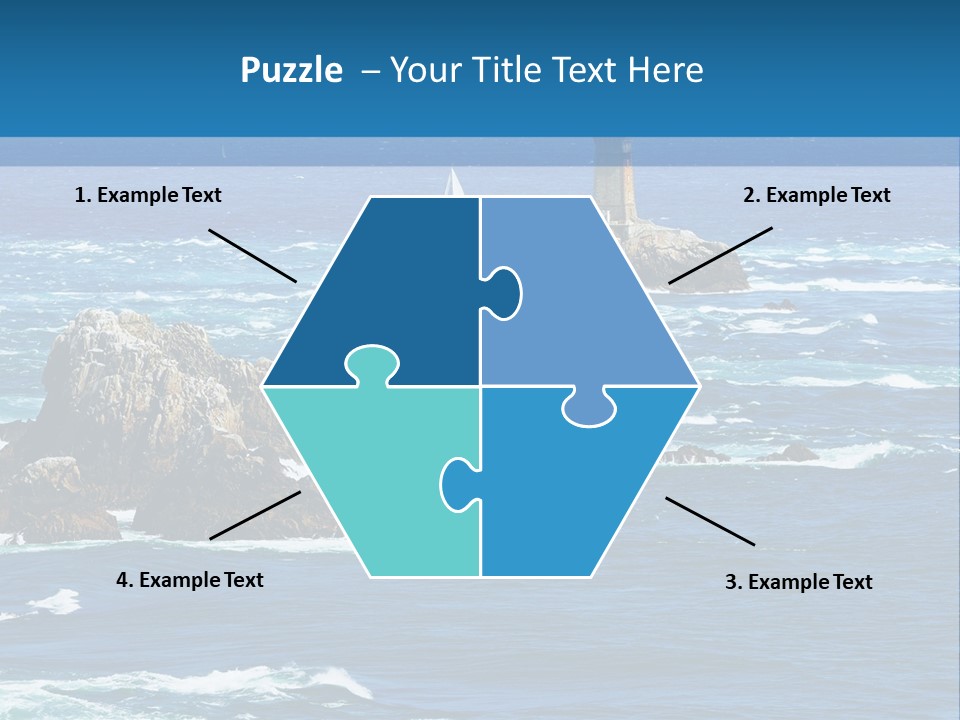A Lighthouse In The Middle Of A Body Of Water PowerPoint Template