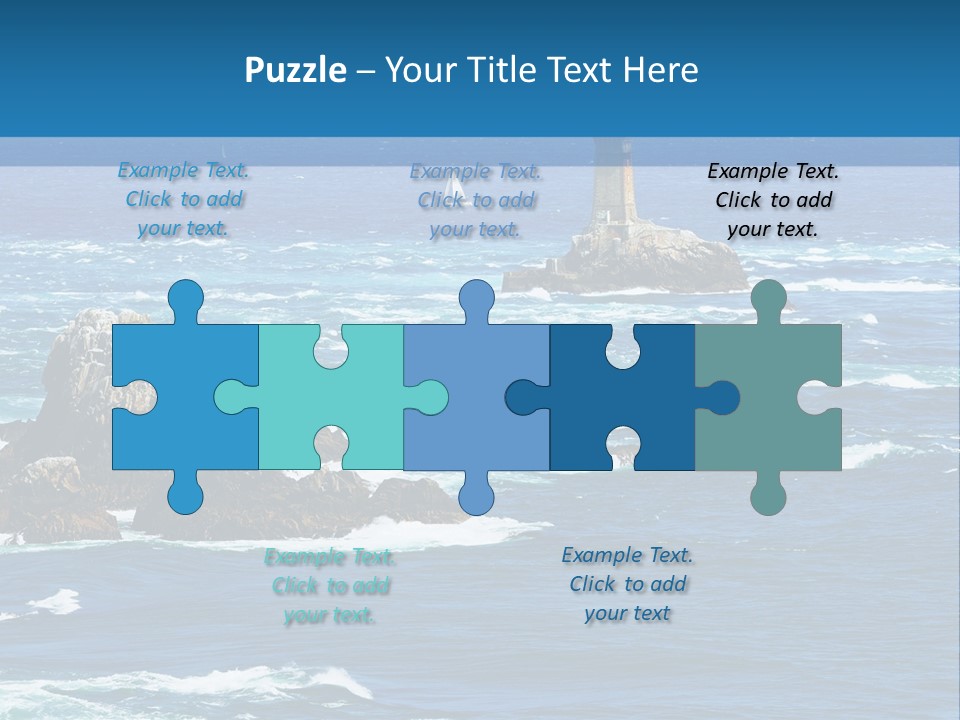 A Lighthouse In The Middle Of A Body Of Water PowerPoint Template