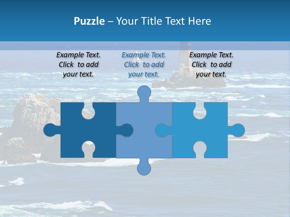 A Lighthouse In The Middle Of A Body Of Water PowerPoint Template