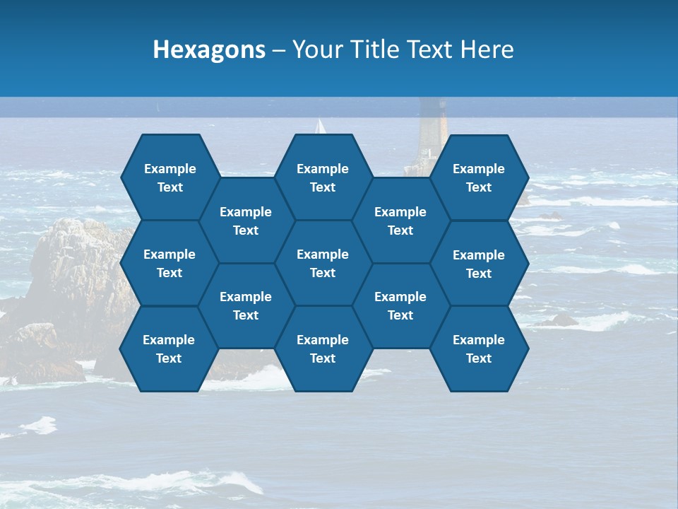 A Lighthouse In The Middle Of A Body Of Water PowerPoint Template