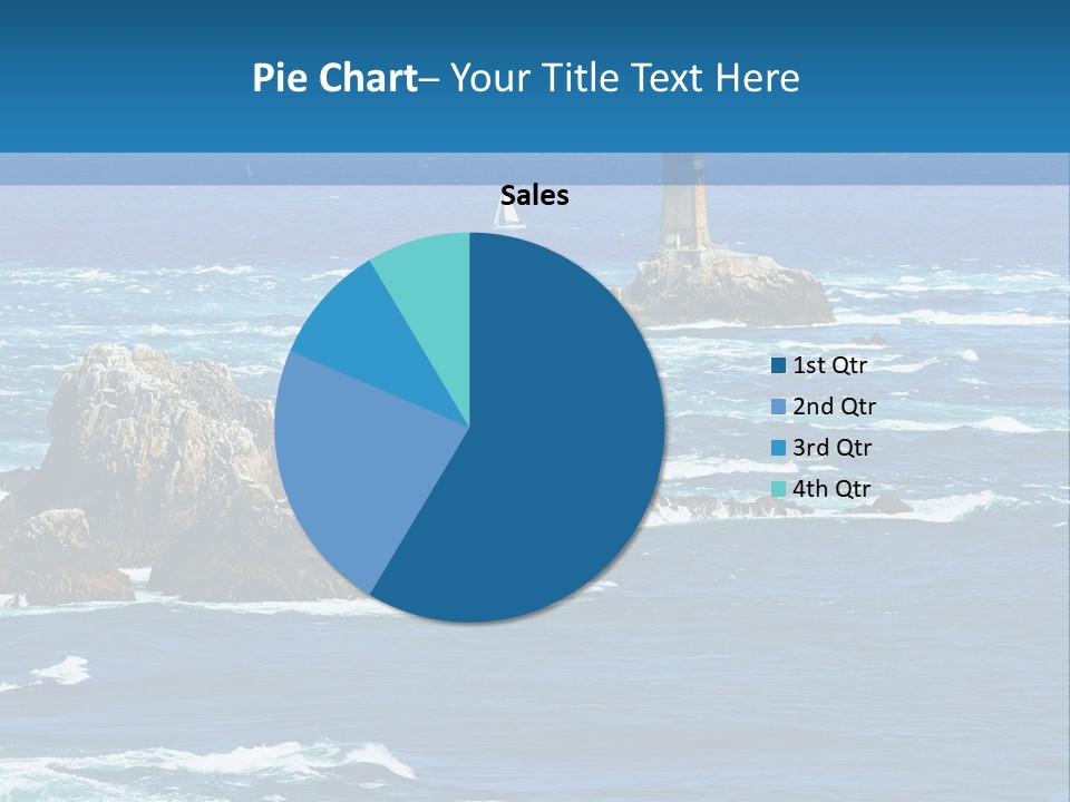 A Lighthouse In The Middle Of A Body Of Water PowerPoint Template