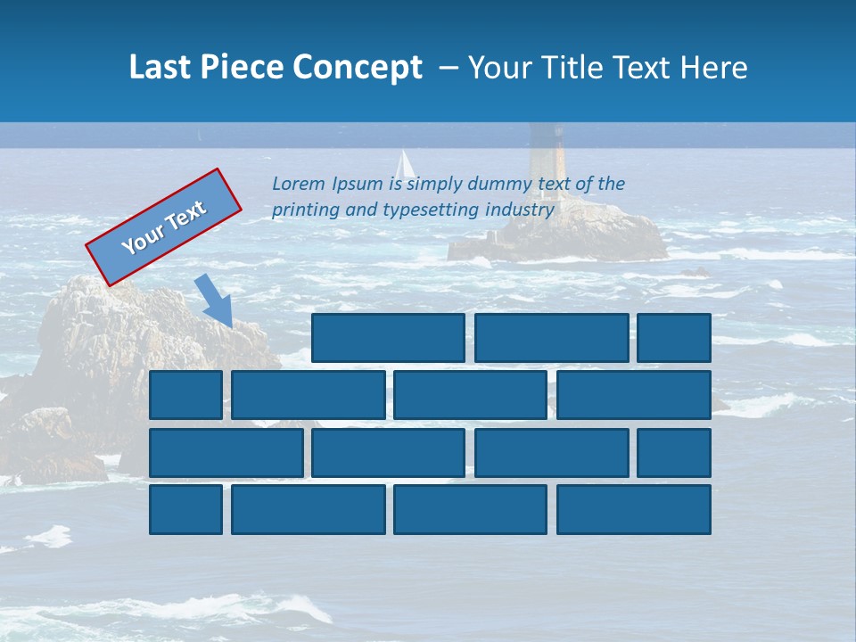 A Lighthouse In The Middle Of A Body Of Water PowerPoint Template