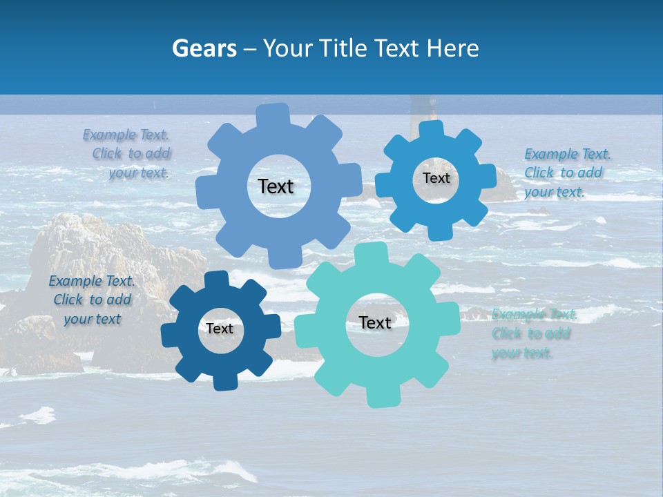 A Lighthouse In The Middle Of A Body Of Water PowerPoint Template