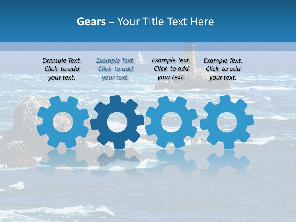 A Lighthouse In The Middle Of A Body Of Water PowerPoint Template