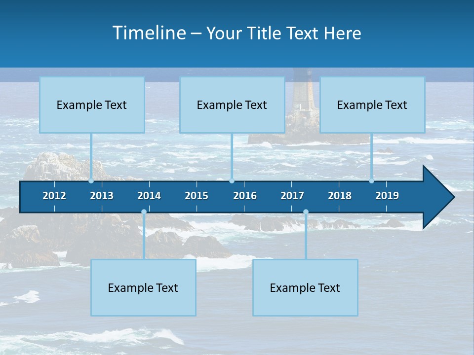 A Lighthouse In The Middle Of A Body Of Water PowerPoint Template