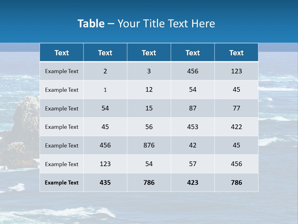 A Lighthouse In The Middle Of A Body Of Water PowerPoint Template