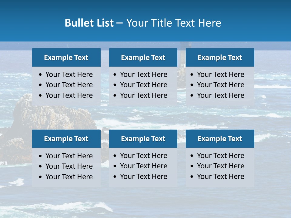 A Lighthouse In The Middle Of A Body Of Water PowerPoint Template