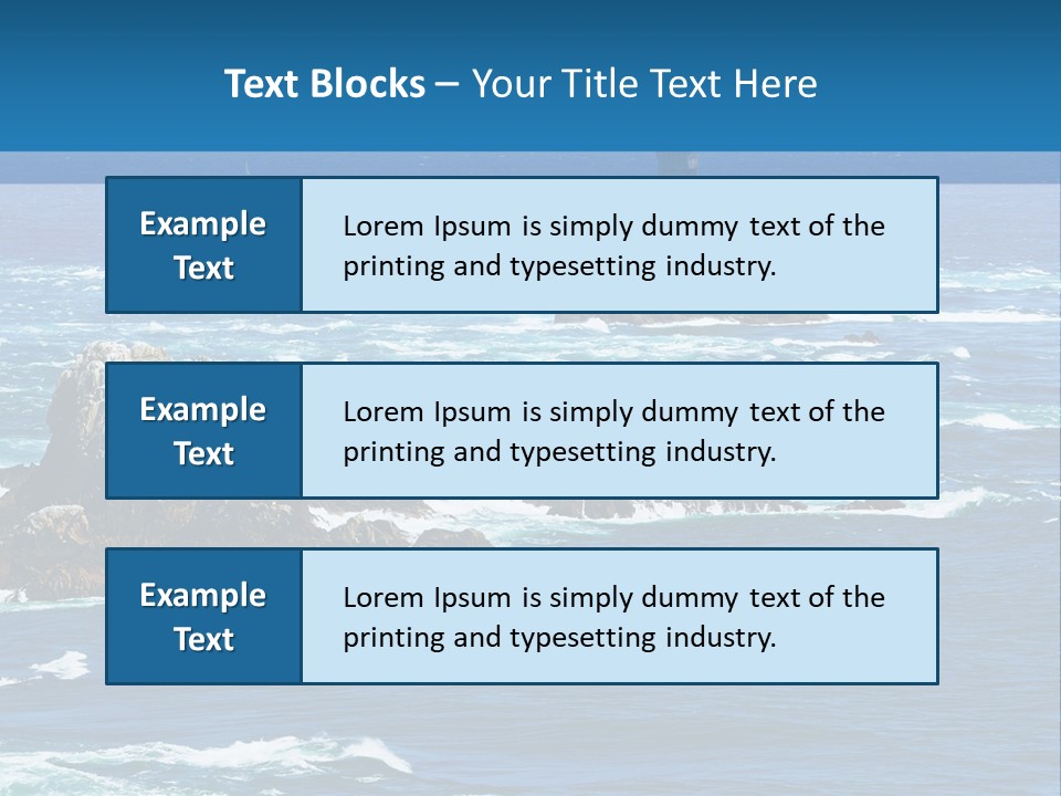 A Lighthouse In The Middle Of A Body Of Water PowerPoint Template