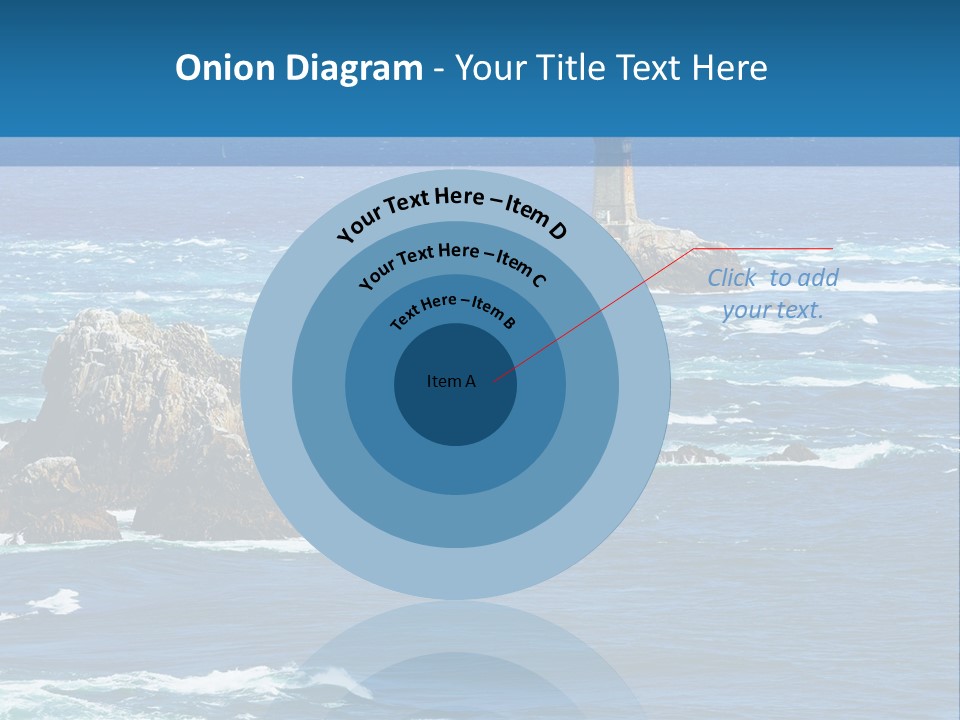A Lighthouse In The Middle Of A Body Of Water PowerPoint Template