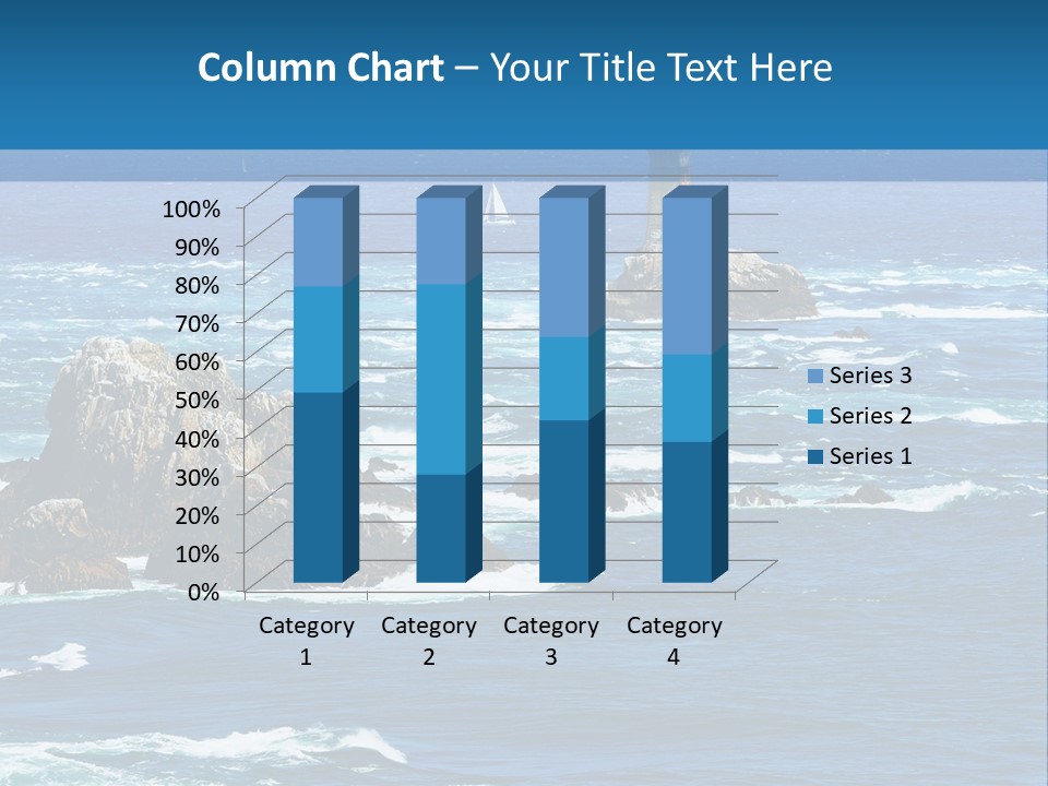 A Lighthouse In The Middle Of A Body Of Water PowerPoint Template