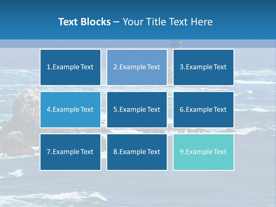 A Lighthouse In The Middle Of A Body Of Water PowerPoint Template