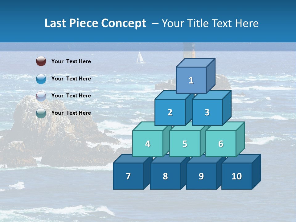 A Lighthouse In The Middle Of A Body Of Water PowerPoint Template