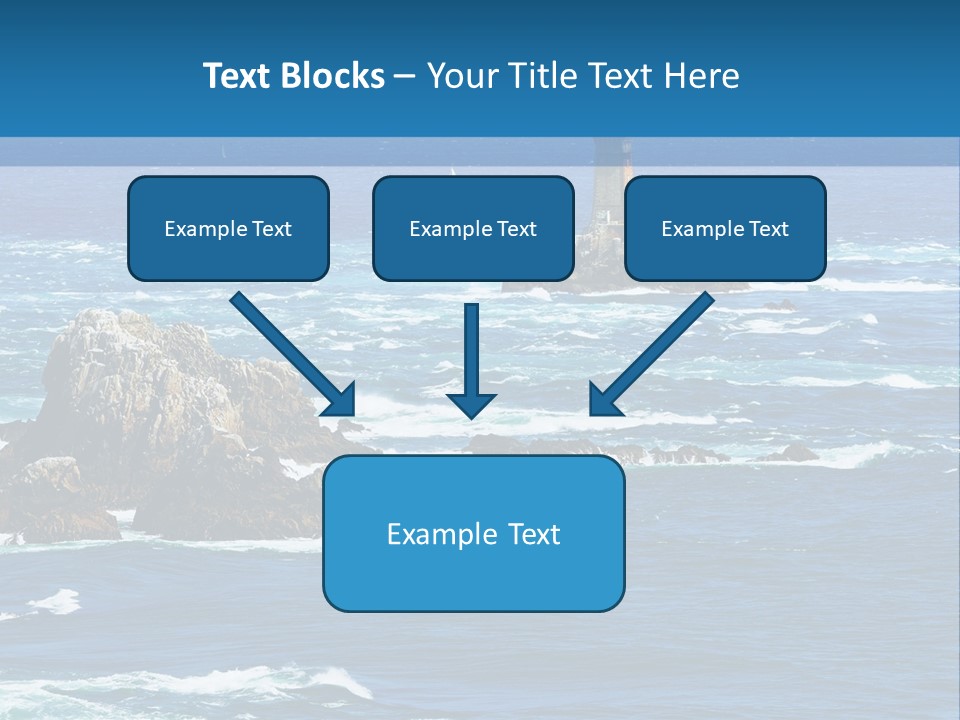 A Lighthouse In The Middle Of A Body Of Water PowerPoint Template