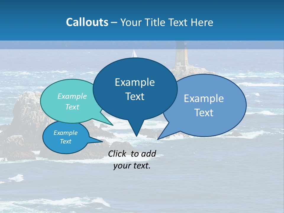 A Lighthouse In The Middle Of A Body Of Water PowerPoint Template