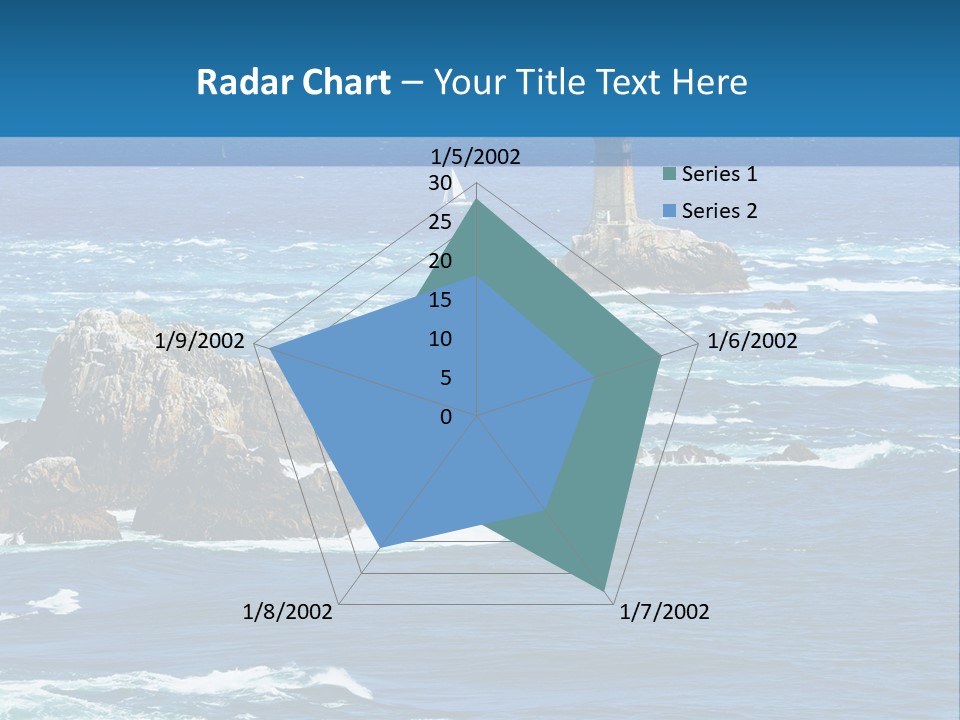A Lighthouse In The Middle Of A Body Of Water PowerPoint Template