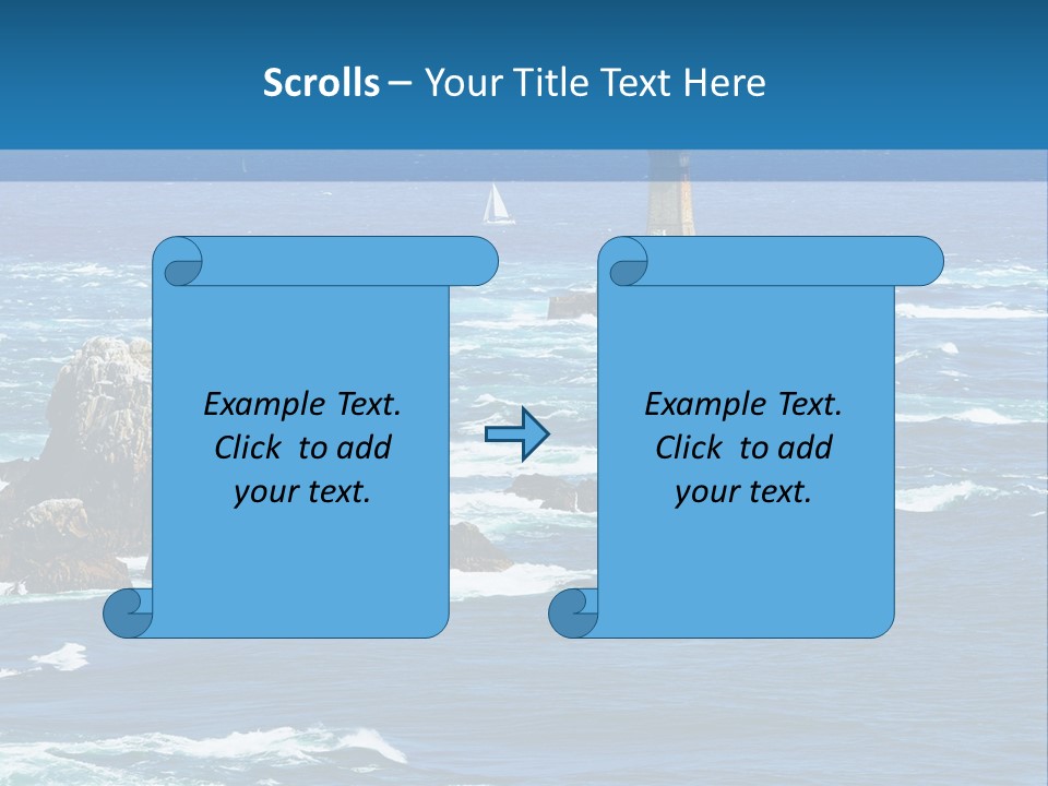 A Lighthouse In The Middle Of A Body Of Water PowerPoint Template