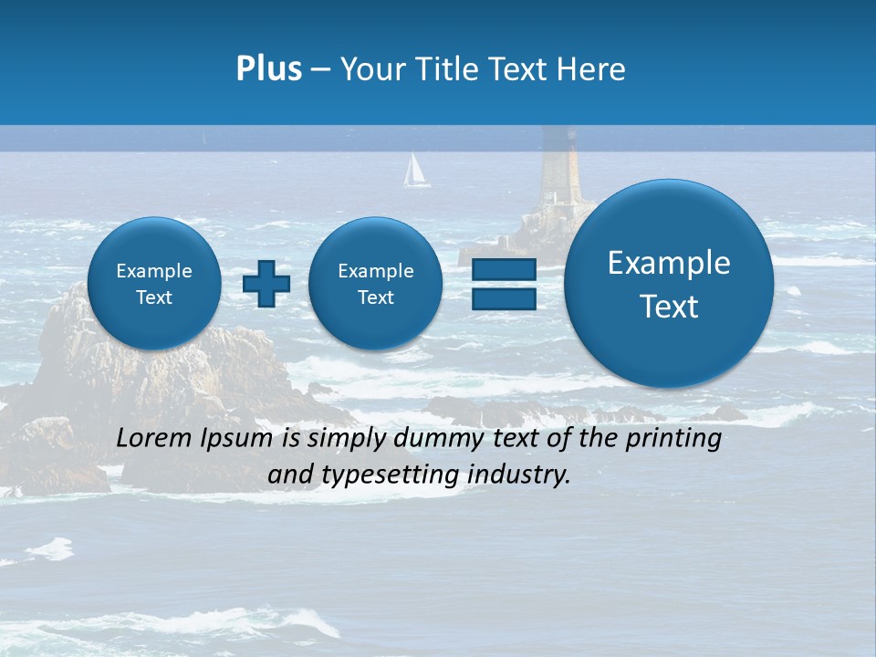 A Lighthouse In The Middle Of A Body Of Water PowerPoint Template